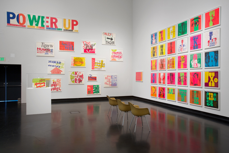 Installation view, Someday Is Now: The Art of Corita Kent, Tang Teaching Museum at Skidmore College, 2013. Courtesy of the Tang Museum at Skidmore College and Corita Art Center, Los Angeles.
