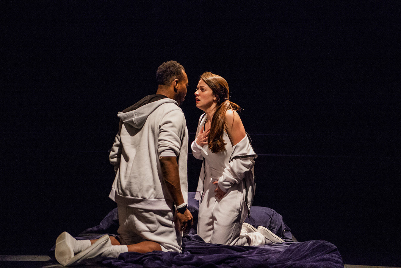 Ananias J. Dixon as Tristan and Olivia Scicolone as Connie. Photo / Steve Wagner Photography