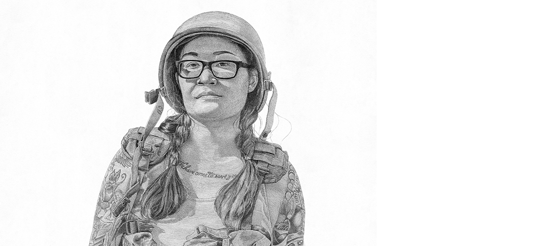 Leigh Brooklyn explores concepts of women’s identity AND strength through art